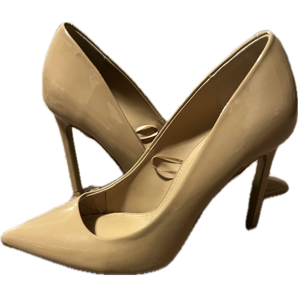 Express Nude Patent Pointed Toe Heels Size 9 – Great Condition